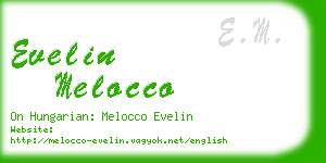 evelin melocco business card